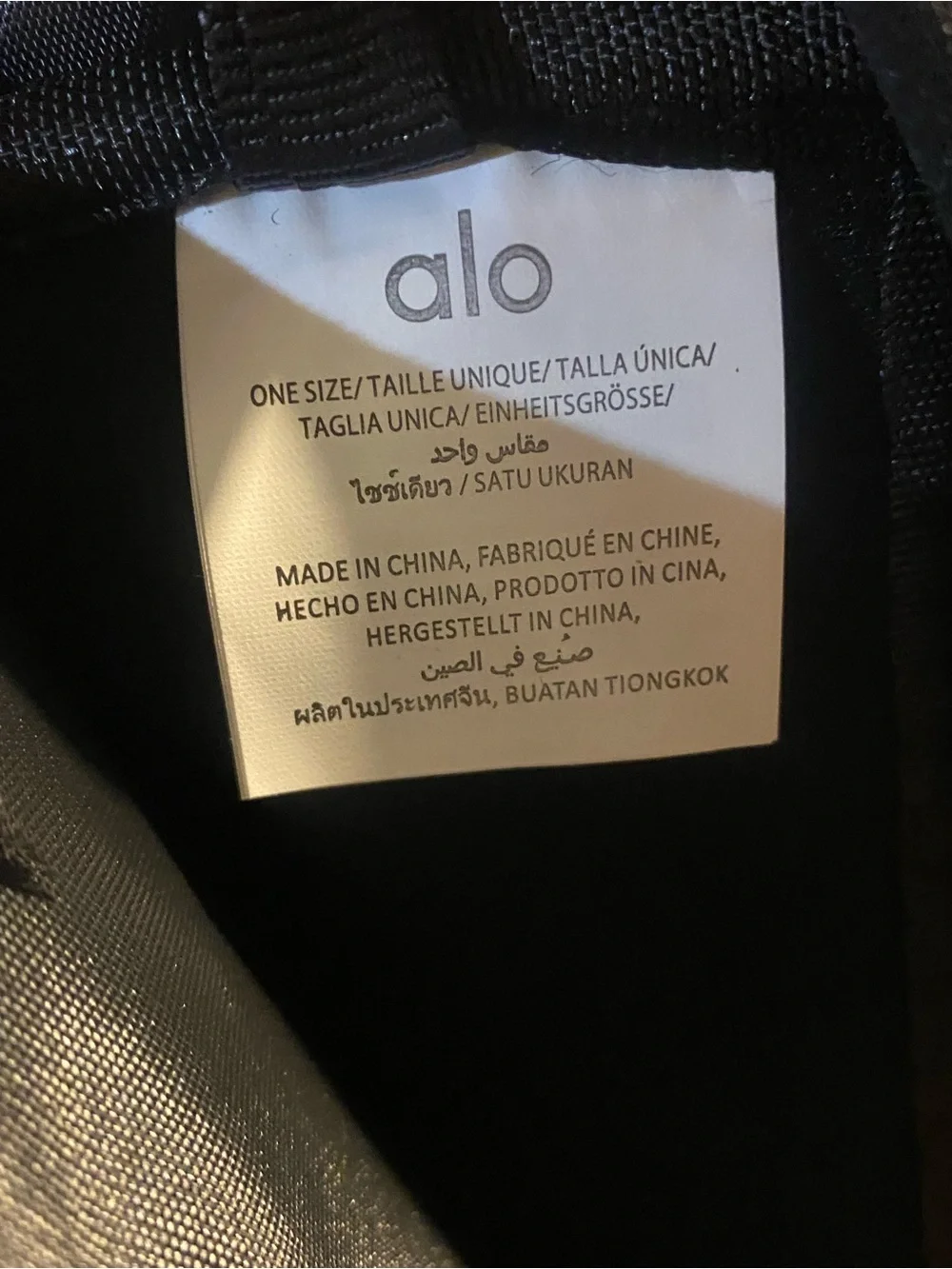 ALO Yoga Black Everyday Backpack with Front Zip Pocket